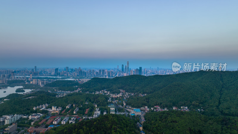 长沙岳麓山城市航拍