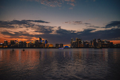 杭州钱江新城夜景