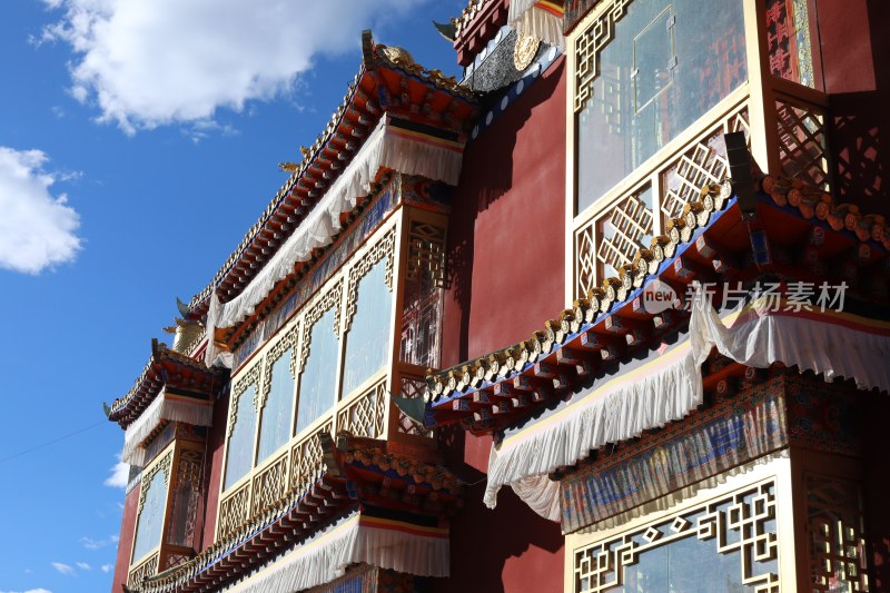中国四川甘孜的寺庙