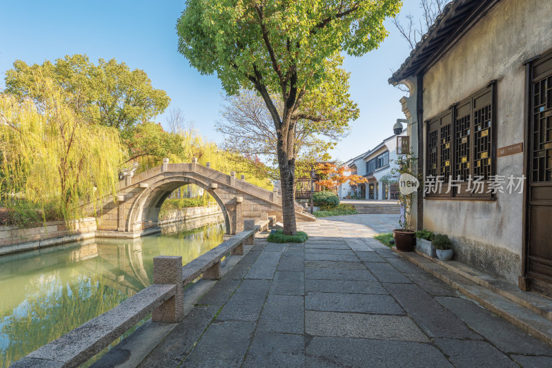 浙江嘉兴芦席汇历史街区石拱桥