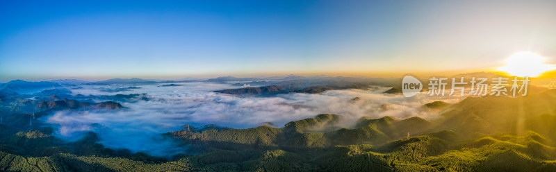 水墨画山水云海山