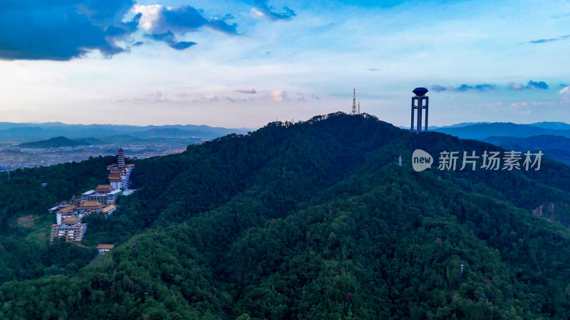 广西梧州白云山景区航拍图