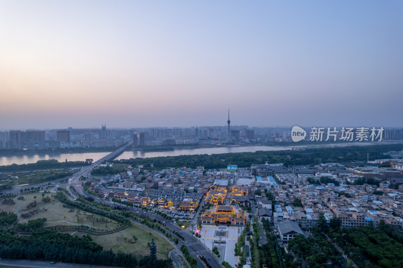 洛阳城市建筑风光航拍