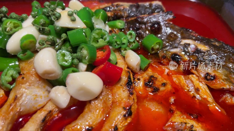 铁板烤鱼炖鱼美食