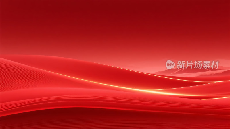 中国红背景灵动线条海报背景