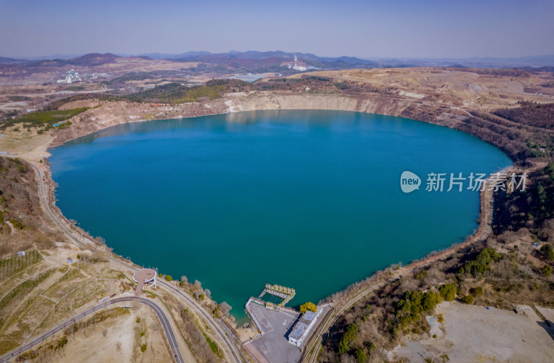 生态整治后的马鞍山南山矿风光