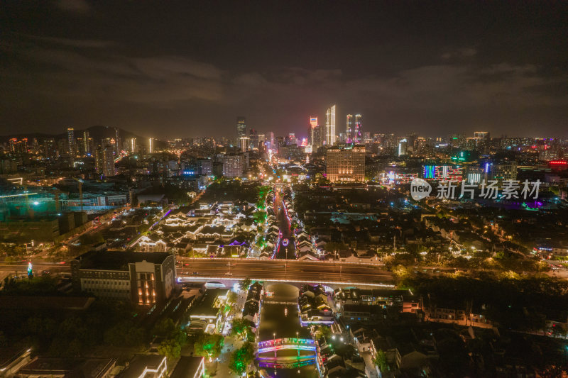 江苏无锡城市夜景无锡大景