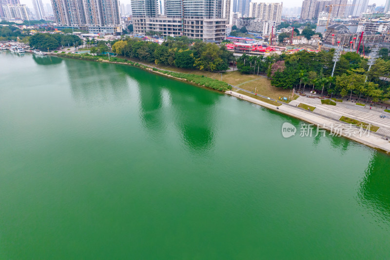 广西南宁城市风光航拍图