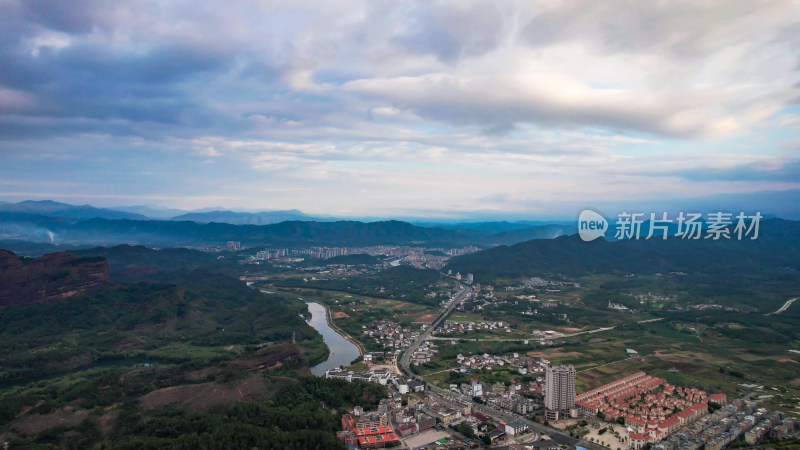 广东韶关丹霞山5A景区日出日落晚霞航拍