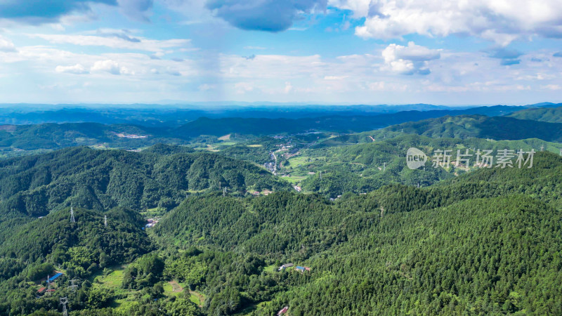 航拍祖国大好河山连绵起伏山川丘陵