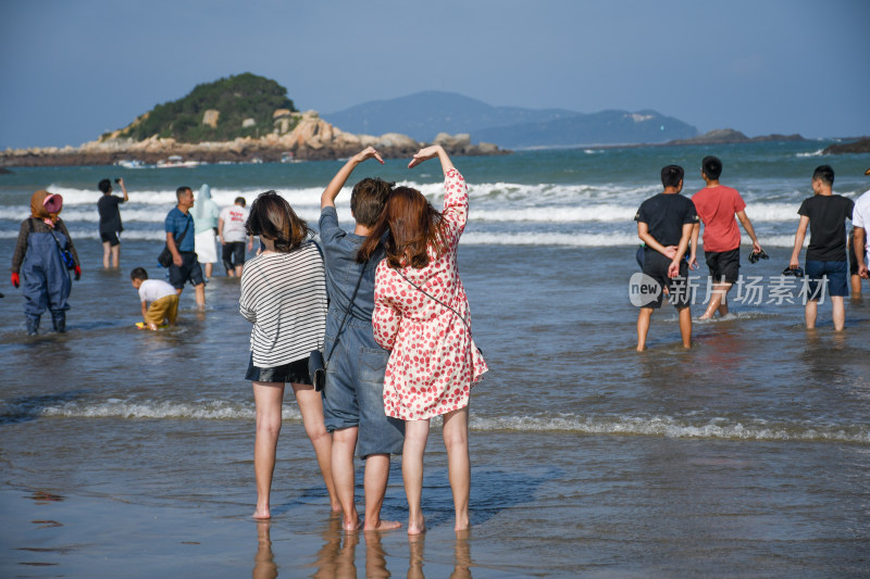 平潭海边漫步场景