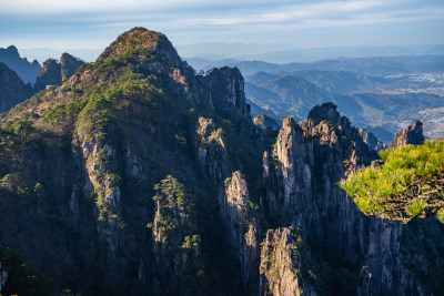 安徽黄山风景区自然风光