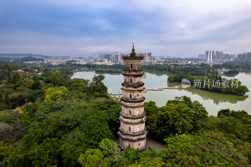 惠州西湖5A景区航拍图