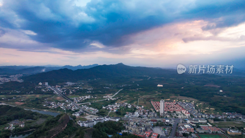 广东韶关丹霞山5A景区日出日落晚霞航拍