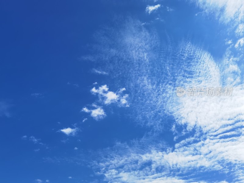 蓝天白云晴朗天空景象