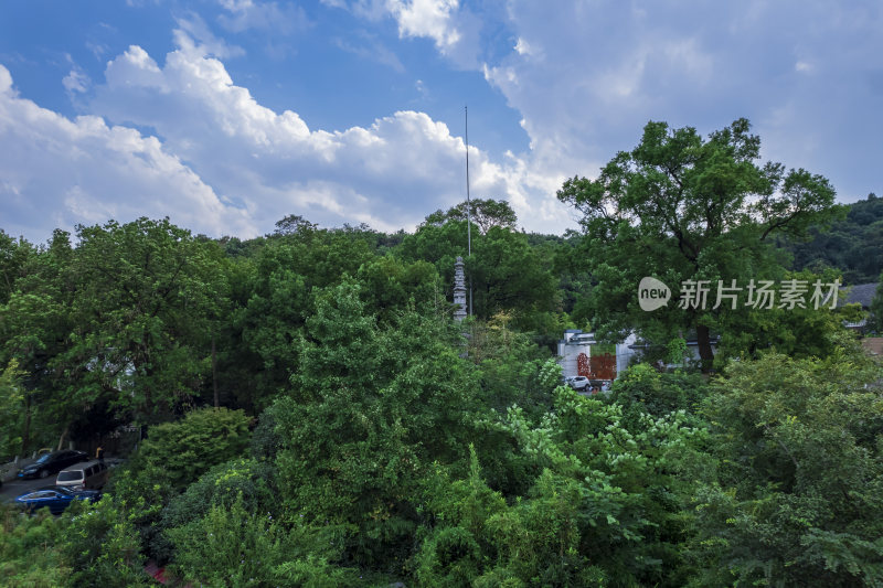 杭州凤凰山古梵天寺经幢遗址航拍