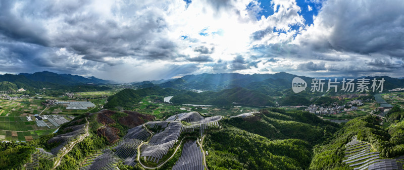 太阳能发电站新能源光伏发电全景图