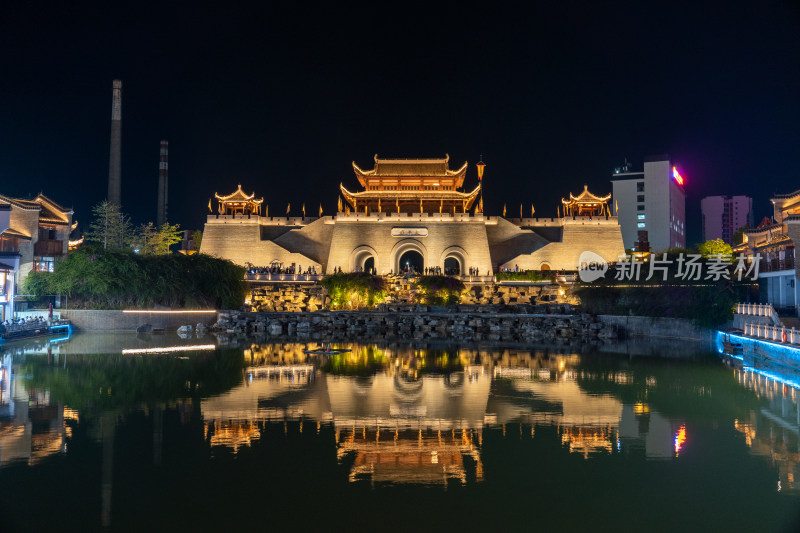 广西崇左太平府太平古城夜景