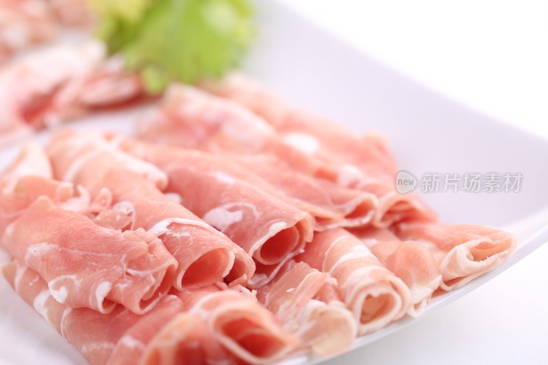 羊肉片白底图