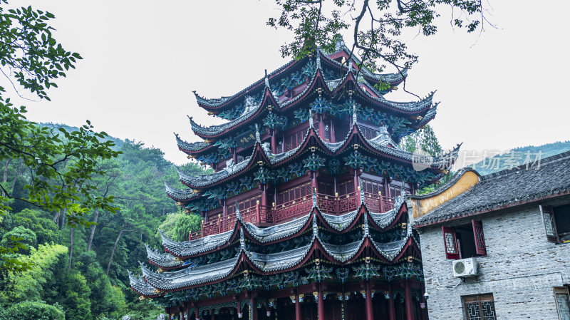 浙江天台山高明寺禅院风景