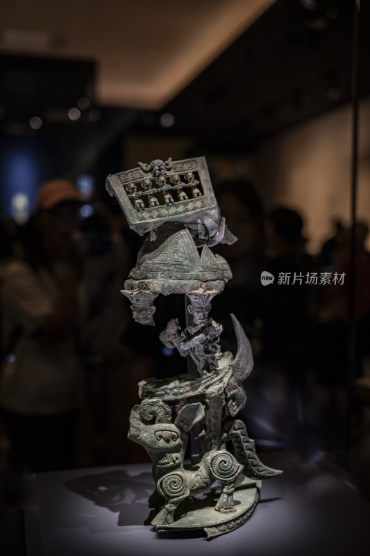 三星堆博物馆展出的出土文物