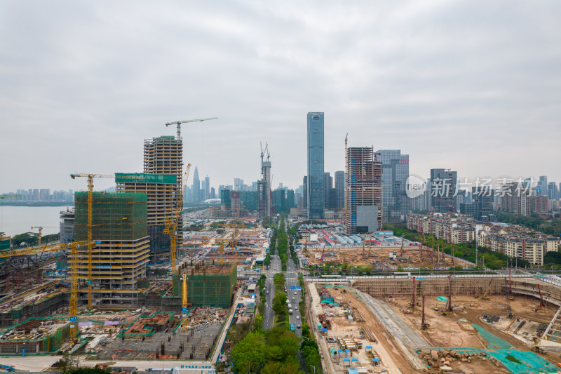 深圳湾超级总部基地建设工地