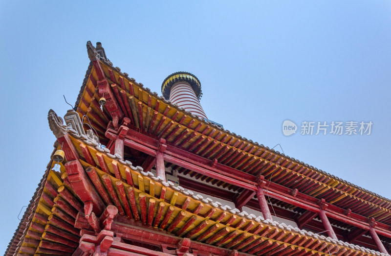 甘肃张掖大佛寺中式传统古建筑