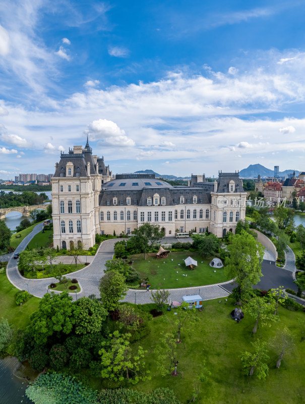 东莞松山湖景区航拍