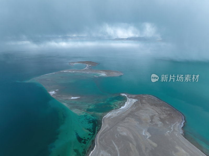 西藏阿里羌塘无人区扎日南木措高空航拍