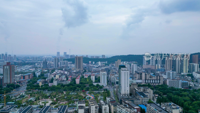 航拍湖北荆门东宝区风光