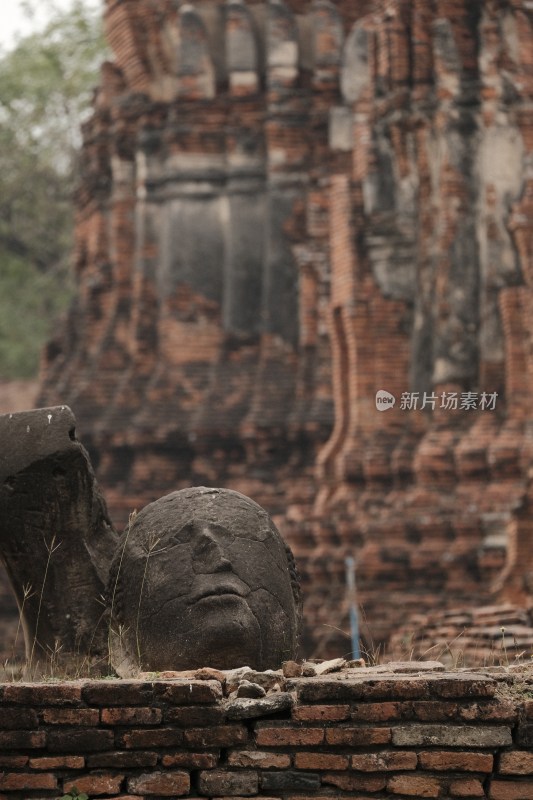 泰国大城府佛教寺庙遗迹