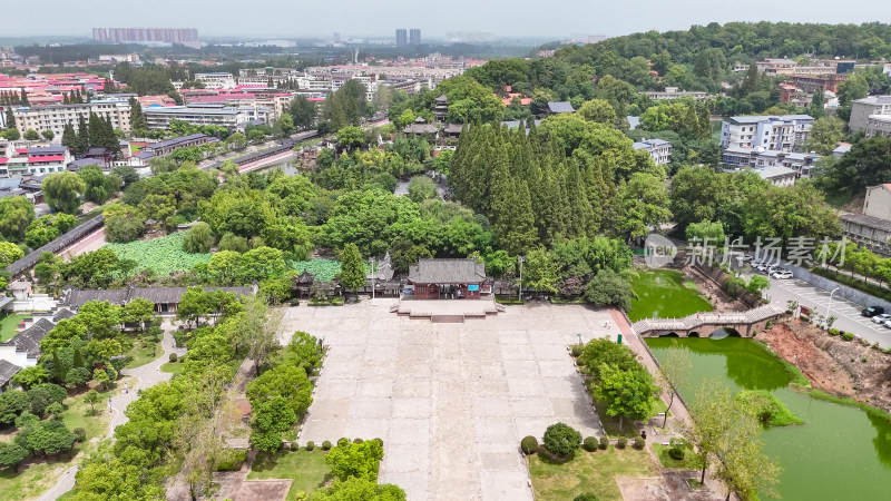 航拍黄冈东坡赤壁4A景区