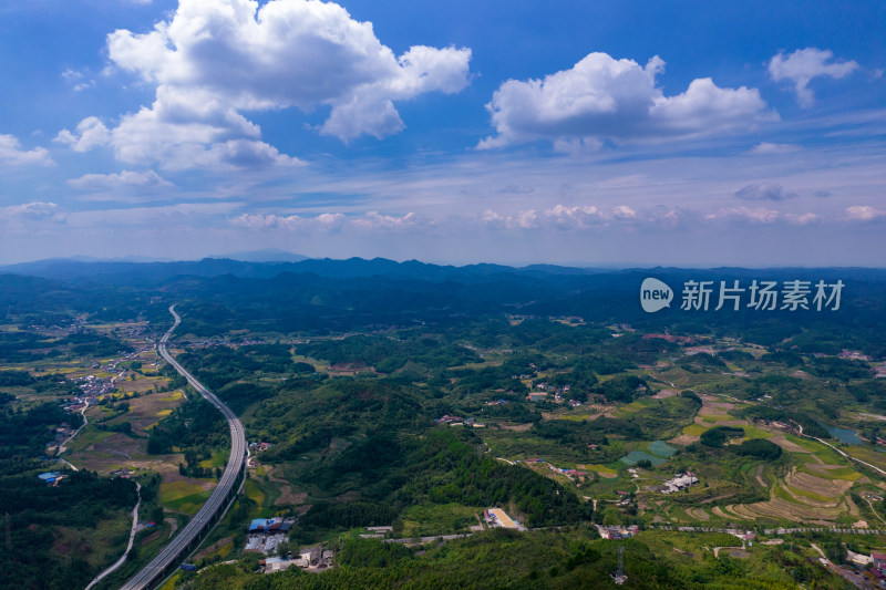 丘陵地貌山川丘陵航拍摄影图