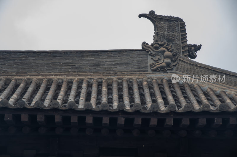 山西大同华严寺屋顶装饰