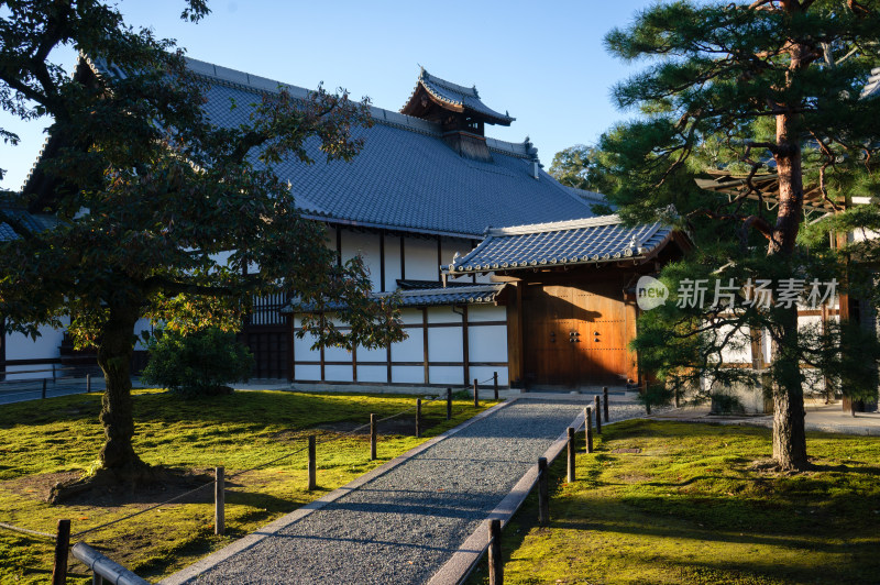 日本京都金阁寺日式古建筑