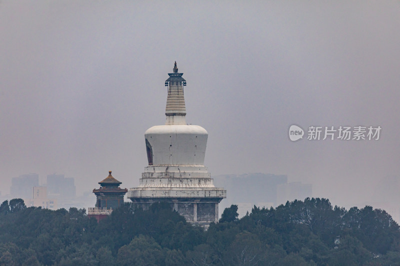 北京景山公园看白塔