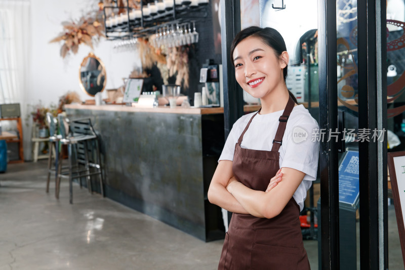 咖啡店的女服务员