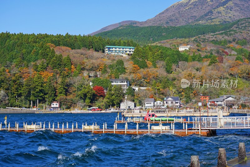 日本箱根，芦之湖风景