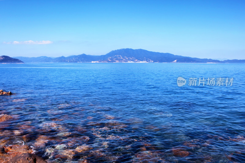 深圳大鹏蓝色的海景