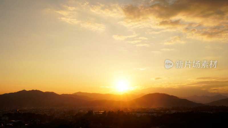 唯美乡村摄影照片农村日落日出夕阳黄昏傍晚