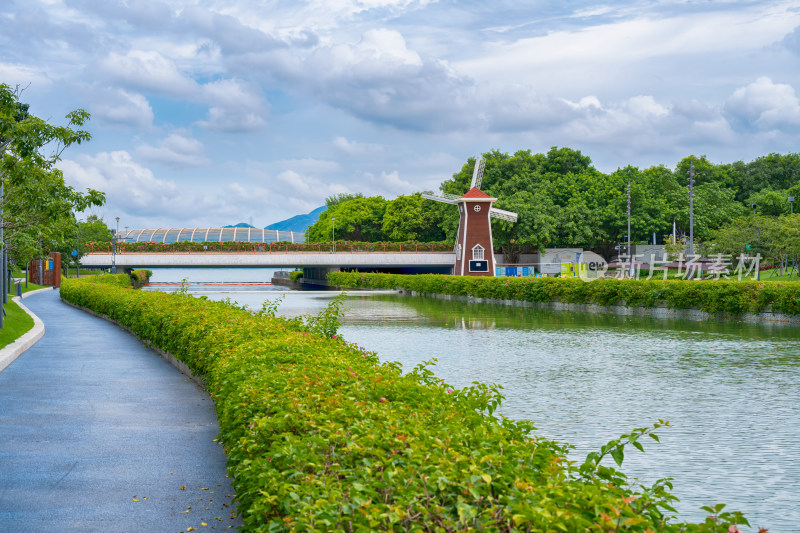 深圳后海中心河公园美景