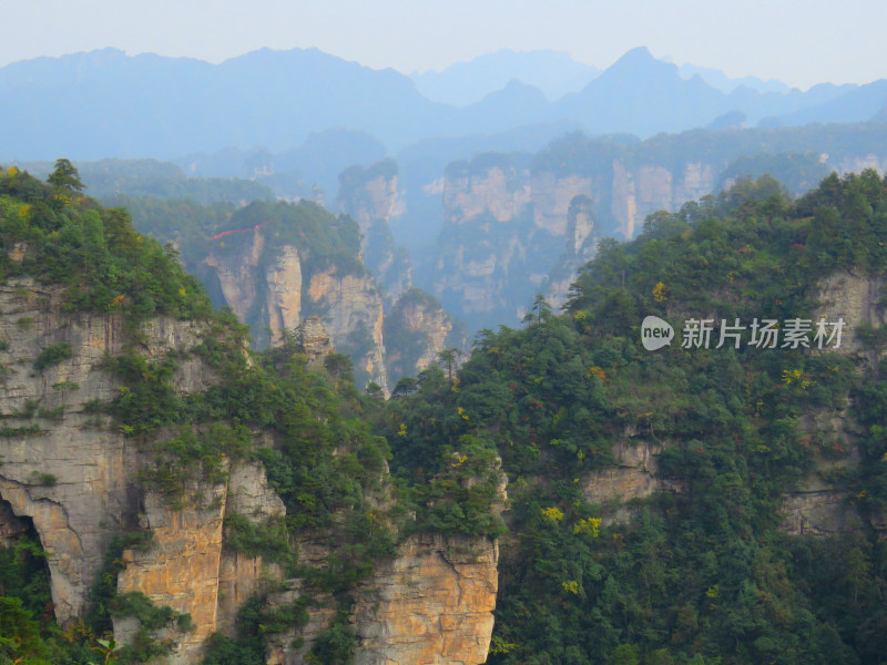 湖南张家界武陵源国家森林公园旅游风光