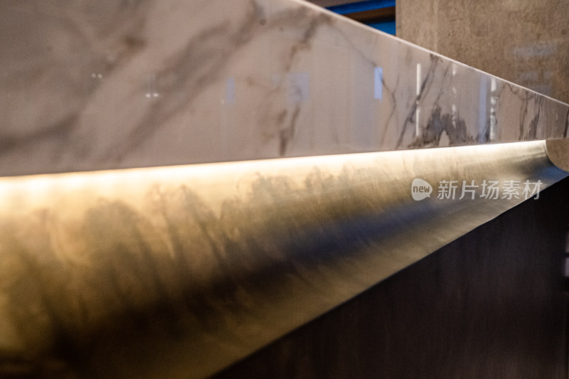 现代大理石装饰台面特写