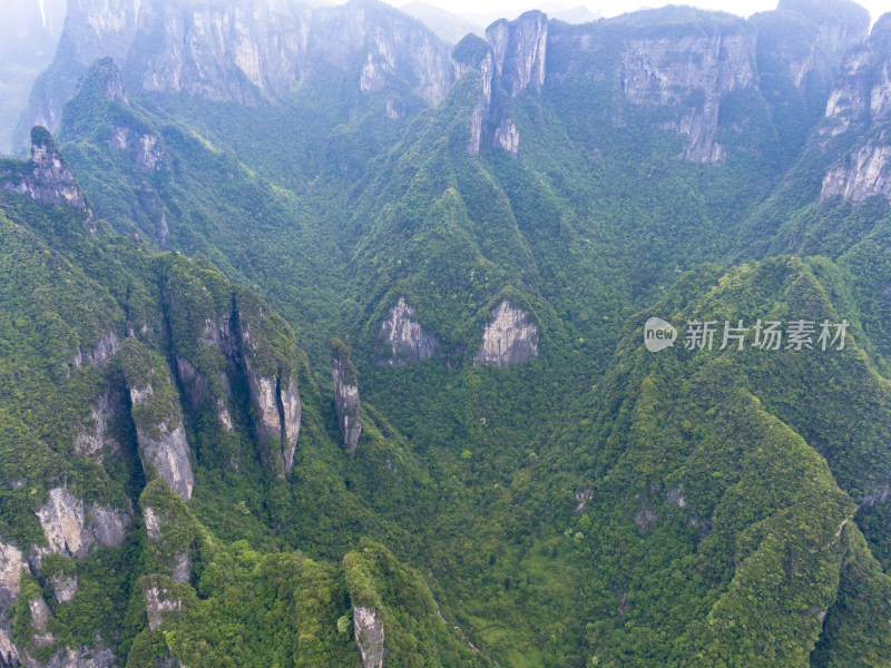 祖国壮丽山河湖南张家界风光航拍摄影图