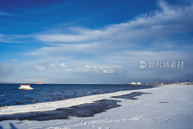 冬日青海湖