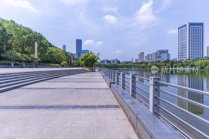 武汉江汉区后襄河公园风景