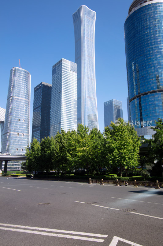 北京朝阳国贸地区的新地标建筑中国尊大厦