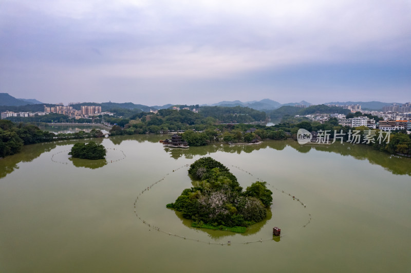 惠州西湖5A景区航拍图