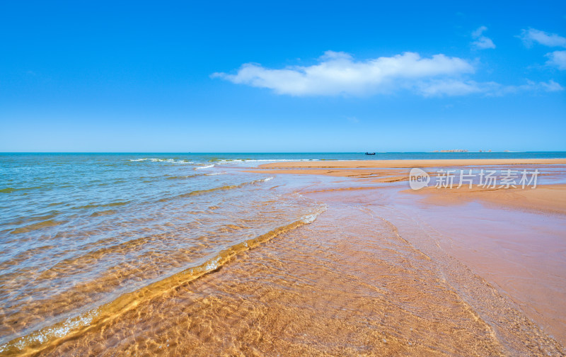 海滩沙滩海岸线