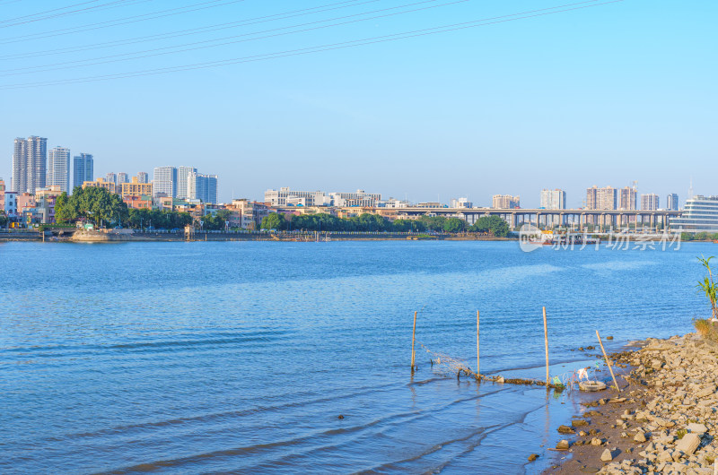 广州番禺南浦珠江城市风光